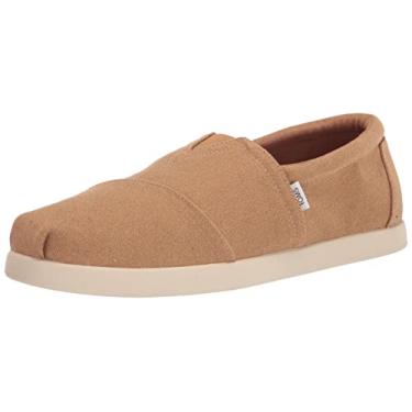 Imagem de TOMS Mocassim masculino Alpargata de lona de algodão reciclado, Lavagem de corça, 8