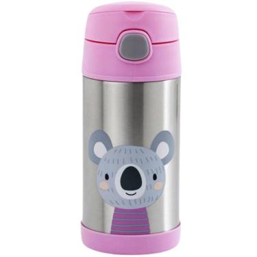 Imagem de Garrafinha Térmica Com Canudo 310ml Inox Coala Clingo