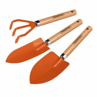 Imagem de Kit Jardinagem Tramontina Com 3 Peças (Ancinho, Pá Larga e Pá Estreita