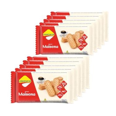 Imagem de Kit c/ 10und Biscoito Maisena Zero Açúcar LOWÇUCAR 115g
