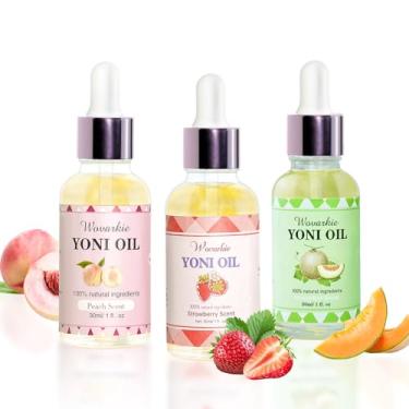 Imagem de Wovarkie Yoni Oil for Women Set Of 3, 100% Natural Feminine Oil Deodorant for Women, Eliminates Odor and Ph Balanced, Feminine Serum Made with Pure Natural Essential Oils (1 fl oz/30 ml)