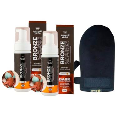 Imagem de SempreVerão Bronze Mousse Dark Autobronzeador, Kit com 2 Mousses 125g e Luva Aplicadora