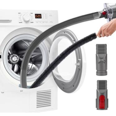 Imagem de GYLBF Kit De Limpeza De Ventilação De Secadora Compatível Com Dyson V7 V8 V10 V11 V12 V15, Acessório De Mangueira De Vácuo De Secadora Flexível Para V6 Dc58 Dc59 Dc61 Dc62, Ferramenta De Fenda Flex