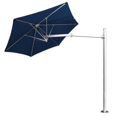 Imagem de Ombrelone Lateral 2,00m de Diâmetro Em Alumínio para Fixação no Piso P