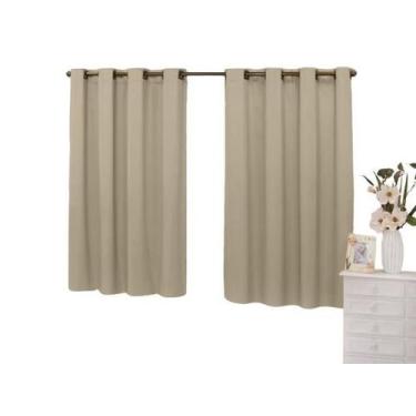 Imagem de Cortina 2,80x1,30 Sala Quarto Cozinha Blackout Corta luz - Shoppingnet