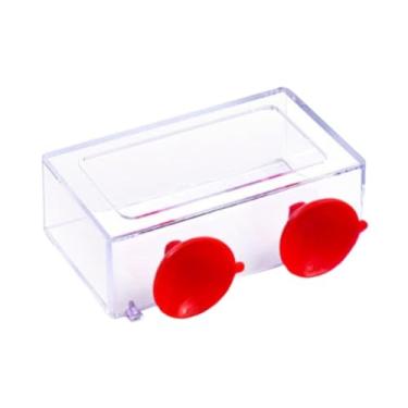 Imagem de Bothyi Anel de alimentação de peixe Float alimentos alimentador de alimentos para aquários de plantas de flutuação Clear Retângulo Aquário Aquário Aquário,