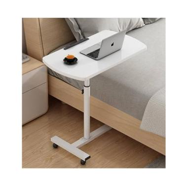 Imagem de Suporte de mesa ajustável para laptop para cama - mesa de hospital sobre a cama com função de mesa em pé, adequado para diferentes alturas de cama