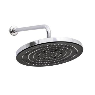 Imagem de Ducha Chuveiro Redondo de Parede Itararé Pingoo.casa - Prata