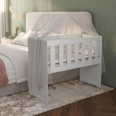 Imagem de Mini Berço Chiqueirinho Trocador Com Colchão Multifuncional 5 em 1 - D