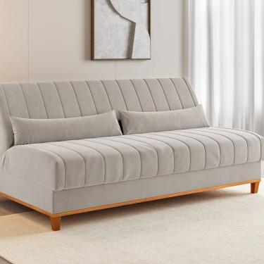 Imagem de Sofá cama 3 lugares 1,80m Veludo Colors