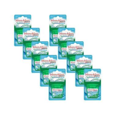 Imagem de Kit 10 Fio Dental Reach Expansion Plus Menta Johnson's 50m