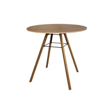 Imagem de Mesa de Jantar Nina Redonda Mdf Sala Cozinha Moderna (Madeirado, 70)