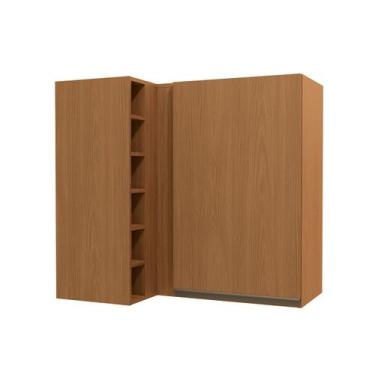 Imagem de Armário Aéreo Cozinha 98 Cm Mônica 1 Porta Canela - Kappesberg, Marrom