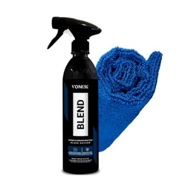 Imagem de Kit Estética e Cuidado Automotivo Cera Blend Black Spray Vonixx Carnaúba + Toalha Microfibra