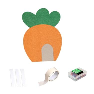 Imagem de Ｂｅｓｇａ Felt Bulletin Board Decorativo Display Board Portátil decoração de capa de cozinha do quadro de feltro portátil, Rabanete