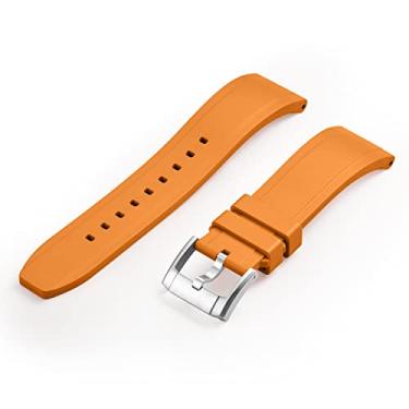 Imagem de Crafter Blue UX03 Pulseira de borracha de substituição para todos os relógios de 22 mm de largura, laranja