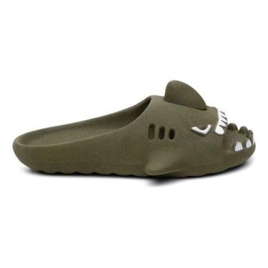 Imagem de Chinelo Infantil Nuvem Slide Sharky Fun Tubarão Punk E Barbatana - Tri