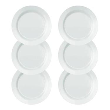 Imagem de Prato Raso Nadir Conjunto Prato Raso Menu Opaline 27cm Branco