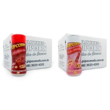 Imagem de Temperos Pipoca 24 Frascos 12 Calabresa 12 Sal Do Himalaia - Flavored 