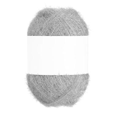 Imagem de PATIKIL Fio Scrubbie de 218 metros, fio de poliéster brilhante Scrubbie vermelho brilhante coração fio de vidro para panos de prato crochê, tricô, artesanato faça você mesmo, tapete, suéter, cachecol