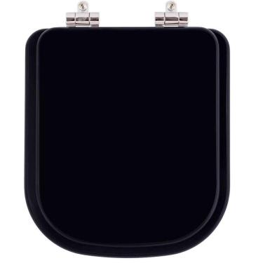 Imagem de Assento Sanitário Soft Close Quadra Ebano (Preto) para vaso Deca