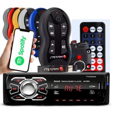 Imagem de Aparelho De Som Carro Radio Automotivo Bluetooth Pendrive Sd Rádio - F