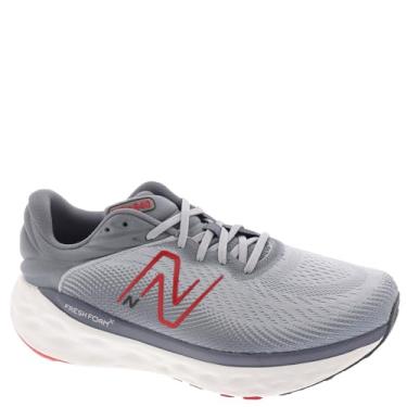Imagem de New Balance Tênis de corrida feminino W840F V1, Alumínio cinza/vermelho verdadeiro, 8.5 Wide