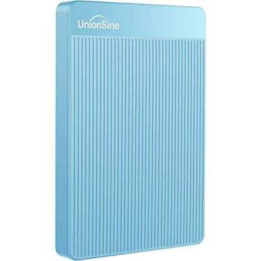 Imagem de HD Externo Portátil 500GB UnionSine Disco Rígido compatível Mac/Pc/Notebook/PS4 - USB 3.0-HD2510（Azul）