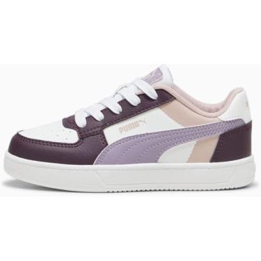 Imagem de PUMA - Tênis infantil Caven 2.0 Block, Ameixa Midnight Plum-Puma Branco, 12 Little Kid