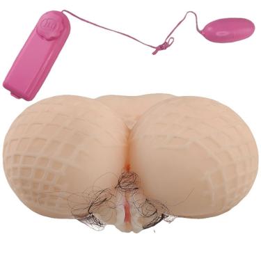 Imagem de Bunda Realista Com Controle Vibrador Masculino Masturbador 2