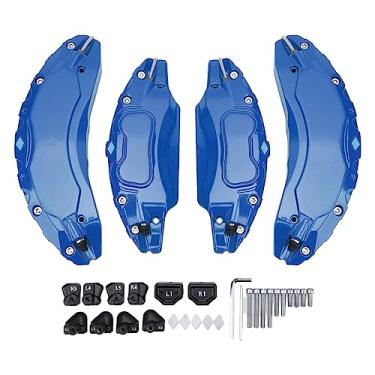 Imagem de 4 peças 2017-2023 tampas de pinça de carro de liga de alumínio 18/48.3 cm para cubo de roda 235/45 R18 235/40 R19 (azul)