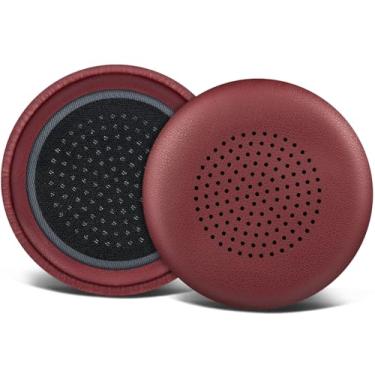 Imagem de SOULWIT Capa De Substituição Para Almofadas Auriculares Plantronics Voyager Focus B825/1 E 2 Uc, 4210/4220, Poly Blackwire 5200/C5200/5210/C5210/C5220/7225, Backbeat Sense - Borgonha