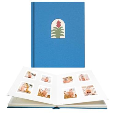 Imagem de Vienrose Mini Álbum De Fotos Com 104 Bolsos, Compatível Câmeras Instantâneas 12, 11, 9, 8, 90 E 25 Polegadas, Polaroid Snap Pic-300, Filme Kodak 3 Azul, Kzcy-Pld-104K-Ble