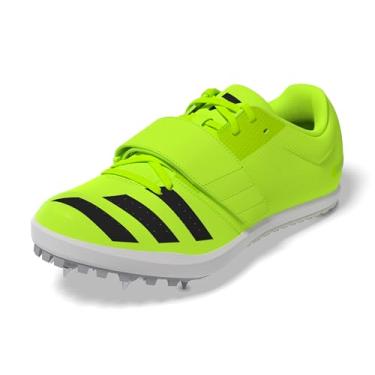 Imagem de adidas Tênis masculino Jumpstar Track and Field, Limão lúcido/prata halo/prata halo, 47