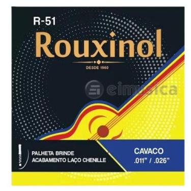 Imagem de Encordoamento Cavaquinho R51 011 Acabamento Chenille - Rouxinol