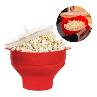 Imagem de Pipoqueira De Silicone Para Micro-ondas Retrátil Sem Óleo Saudável - F