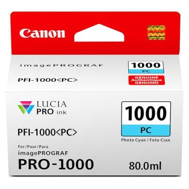 Imagem de Canon Ink Lucia PRO PFI-1000 Foto Ciano Tanque de Tinta Individual