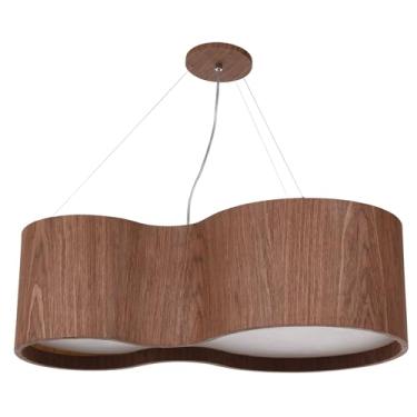 Imagem de Lustre Pendente Violão 85cm Madeira (Imbuia)