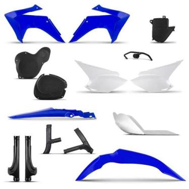 Imagem de Kit Plástico Completo Roupa Crf 230 2015 - Pro tork, Azul