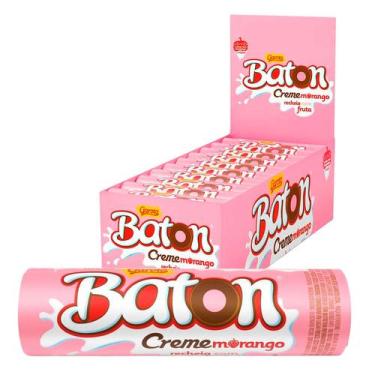 Imagem de Caixa 30X16g Baton Chocolate Ao Leite Sabores Garoto Original, Baton C
