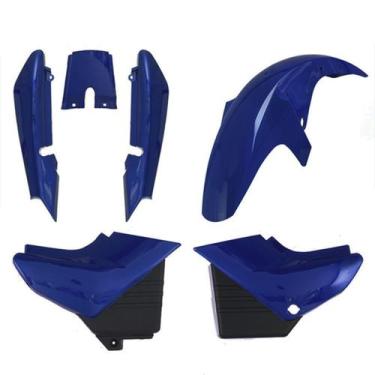 Imagem de Kit Carenagem 3 Peças Cromo Forte Moto Yamaha YBR 125 2000 2001 2002 2