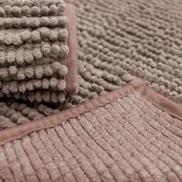 Imagem de Kit Tapete de Banheiro 40x60 Antiderrapante Microfibra Cores Tapete Re