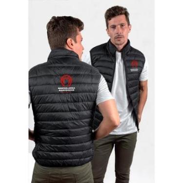 Imagem de Colete Puffer MangaLarga Marchador com Bolsos e Capuz Removível Masculino-Masculino