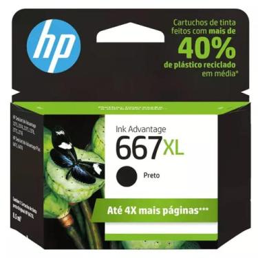 Imagem de Cartucho HP 667XL Preto Original (3YM81AL)