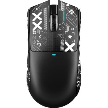Imagem de ATTACK SHARK X11SE Mouse para jogos leve sem fio, 59 g Tri-Mode BT/2.4G sem fio/com fio, sensor de jogos PixArt PAW3311, 22000 DPI, mouse de escritório com fita para PC/Xbox/Win/Mac (preto)