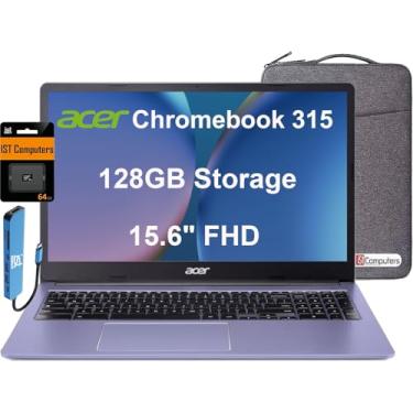 Imagem de acer Chromebook 315 (15,6" Fhd, Intel Celeron N4500, 4 Gb De Ram, 128 Gb De Armazenamento (64 Gb Emmc + 64 Gb De Cartão Sd), Laptop Para Casa E Estudantes, Bateria Com Duração De 10 Horas, Hub Ist,