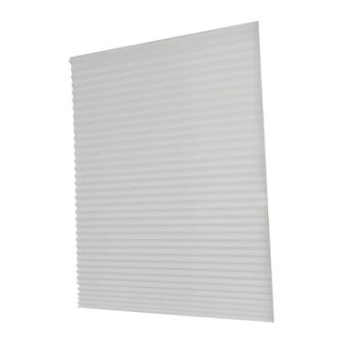 Imagem de Ｂｅｓｇａ Persianas plissadas temporárias para janelas, sem furadeira, sem fio, com elevação, tecido não tecido versátil para cozinha, acessório de montagem, Branco Xl