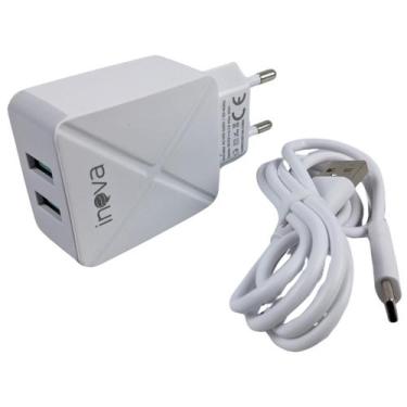 Imagem de Carregador Tipo-C 20W Cabo Removível 95Cm Bivolt Carregar - Reling