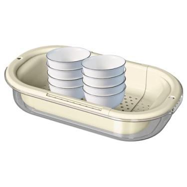 Imagem de Escorredor Expansível,Escorredor de Macarrão para Cozinha - Colador de Frutas para Lavar Legumes, Escorrer Massa, Preparar Salada, Secar Pratos, Pia da Cozinha, Apartamento, Autocaravana