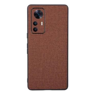 Imagem de Capas Compatível com Xiaomi Redmi K50 Ultra,Design de padrão de tela,Pproteção completa de 360°,Pplástico macio,Proteção contra queda-Brown